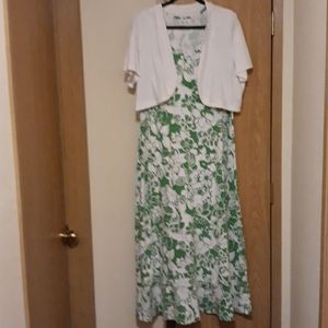 Tank dress with shrug